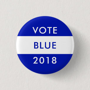 Bóton Redondo 2.54cm Onda Midterm de Democratas da eleição do AZUL 20