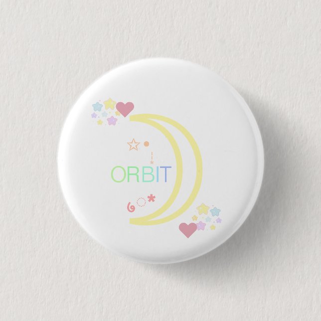Bóton Redondo 2.54cm Orbit Kpop Loona Cute Teen Aestético (Frente)