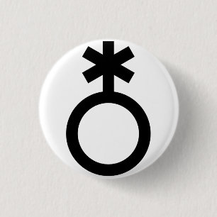 Bóton Redondo 2.54cm Orgulho Não Binárie