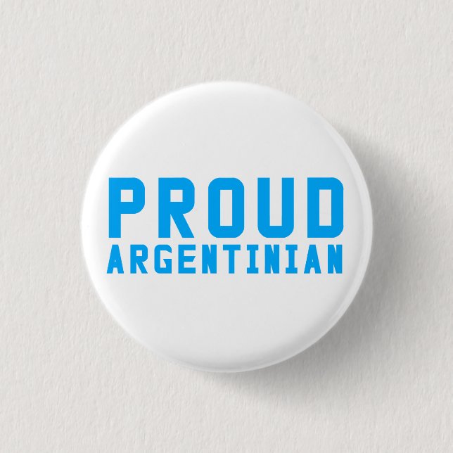 Bóton Redondo 2.54cm Orgulhoso argentino (Frente)