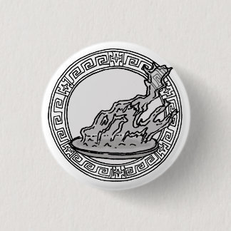 Bóton Redondo 2.54cm Os atletas! crachá de símbolo Hestia / Vesta