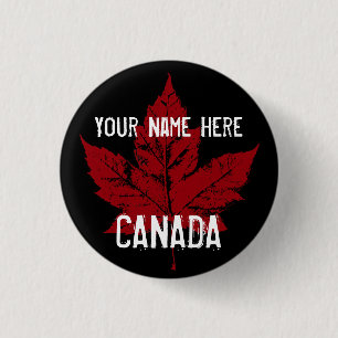 Bóton Redondo 2.54cm Os botões da lembrança de Canadá personalizaram