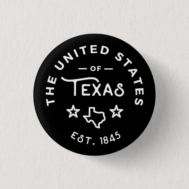 Bóton Redondo 2.54cm Os Estados Unidos do botão de Texas/Pin (Frente)