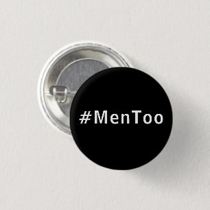 Bóton Redondo 2.54cm os homens também #mentoo contra a violência contra