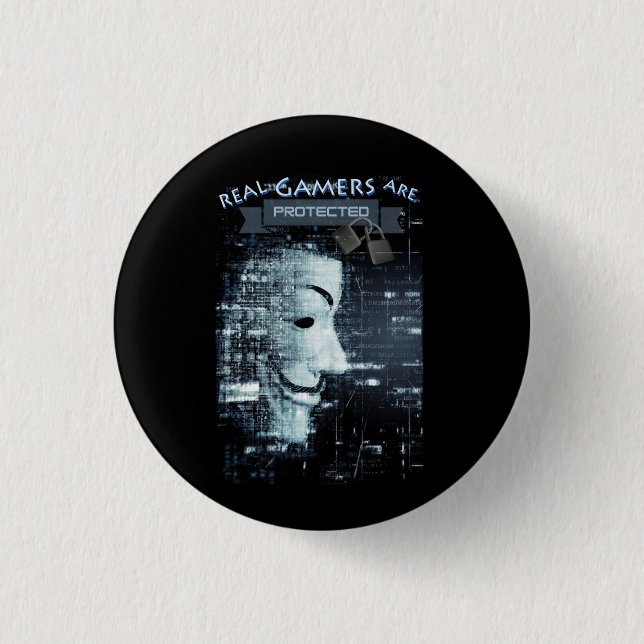Bóton Redondo 2.54cm Os jogadores reais estão protegidos (Frente)