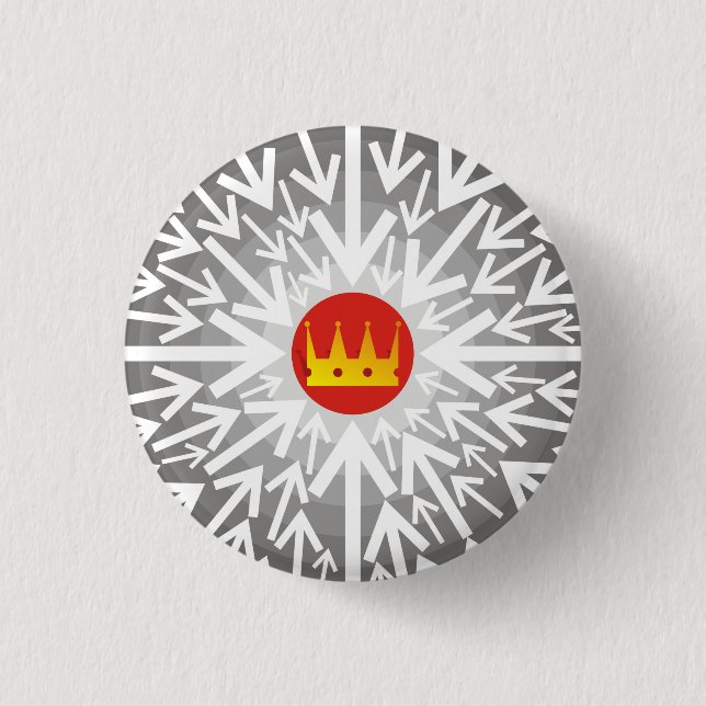 Bóton Redondo 2.54cm Ouro (Frente)