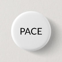 Pace branco preto paz italiana simples minimalista