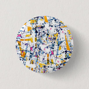 Bóton Redondo 2.54cm Padrão abstrato