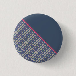 Bóton Redondo 2.54cm Padrão de Abstrato geométrico 3