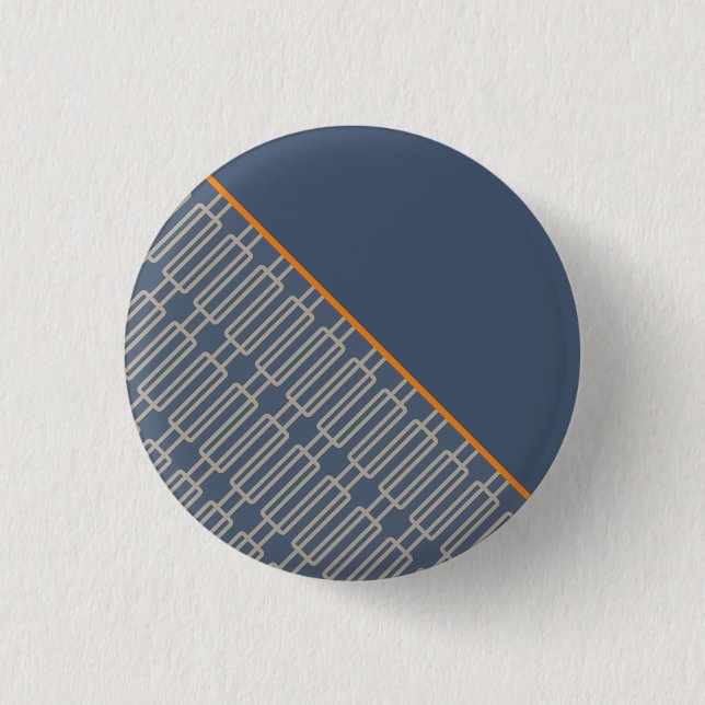Bóton Redondo 2.54cm Padrão de Abstrato geométrico 3 (Frente)
