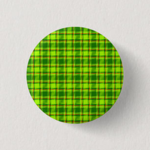 Bóton Redondo 2.54cm Padrão de Xadrez Vermelhos Vermelhos Checkered - 5