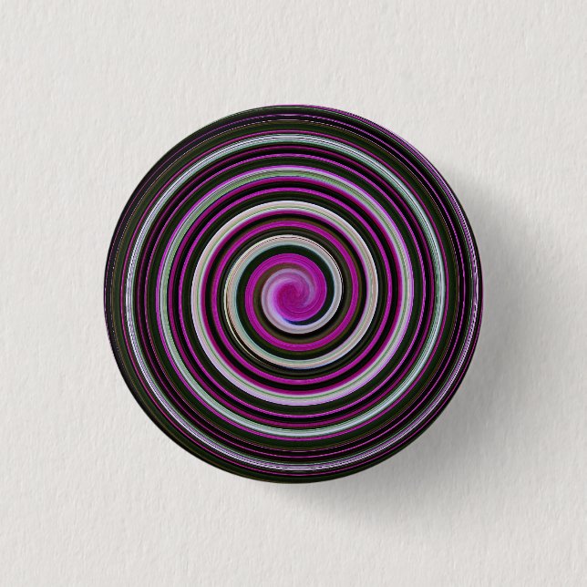 Bóton Redondo 2.54cm Padrão espiral roxo (Frente)