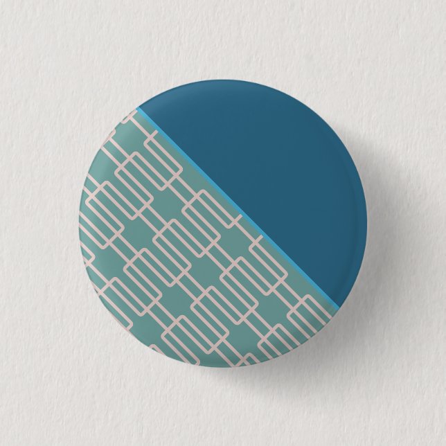 Bóton Redondo 2.54cm Padrão Geométrico 1 Abstrato (Frente)