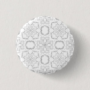 Bóton Redondo 2.54cm Padrão mandala