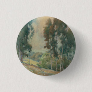 Bóton Redondo 2.54cm Paisagem primavera (1911) Serene Watercolor Scener