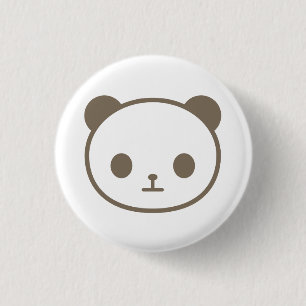 Bóton Redondo 2.54cm panda do chibi