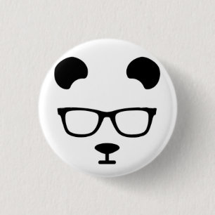 Bóton Redondo 2.54cm Panda geek