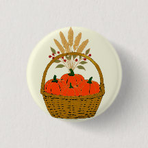 🍂Panier de Citrouilles et Blé d'Automne