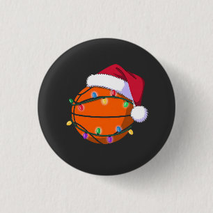 Bóton Redondo 2.54cm Papais noeis de Natal de Basquete Snowman Esporte 