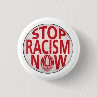 Bóton Redondo 2.54cm Pare as pessoas que são racistas