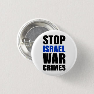 Bóton Redondo 2.54cm Parem os Crimes de Guerra de Israel | Palestina Li