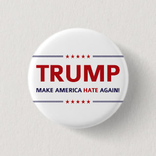 Bóton Redondo 2.54cm Paródia de Donald Trump