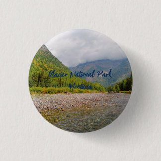 Bóton Redondo 2.54cm Parque Nacional Glacier Montana personalizável