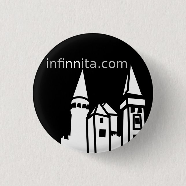 Bóton Redondo 2.54cm Parte inferior Princesa de Cristal (Frente)