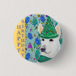 BÓTON REDONDO 2.54CM PASTOR ALEMÃO