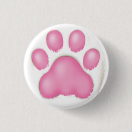 Bóton Redondo 2.54cm pata de gato fofo