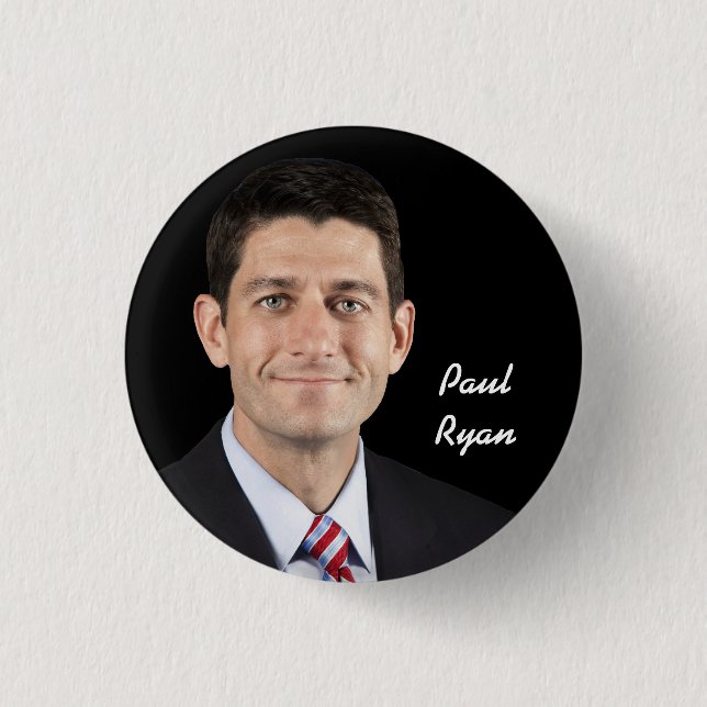 Bóton Redondo 2.54cm Paul Ryan (Frente)
