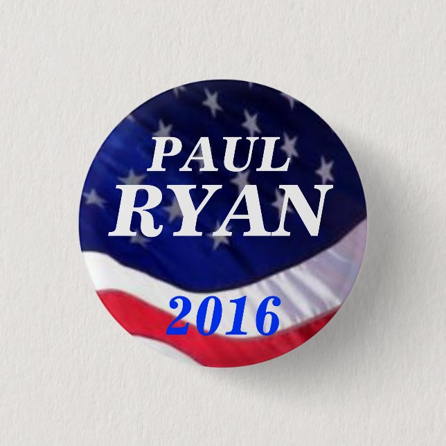 Bóton Redondo 2.54cm Paul Ryan 2016 (Frente)