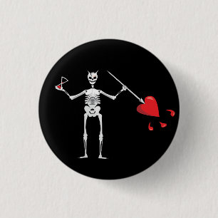 Bóton Redondo 2.54cm Pavilhão Da Barba Negra Do CAPITÃO MAYFLOWER