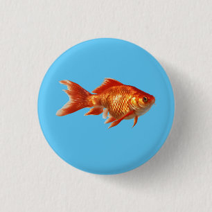 Bóton Redondo 2.54cm Peixes dourados