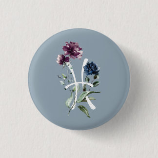 Bóton Redondo 2.54cm Peixes Zodiac Glifo