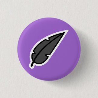 Bóton Redondo 2.54cm Pena preta