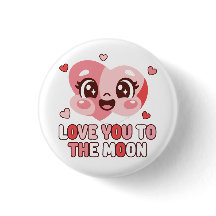 Personagem Coração Fofo Ama Você Até a Lua