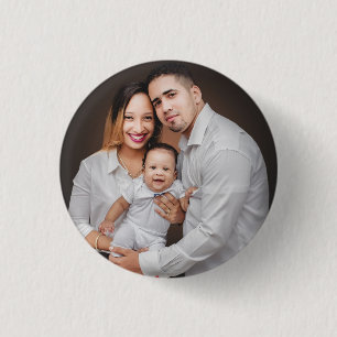 Bóton Redondo 2.54cm Personalizada Foto da Família Personalizada