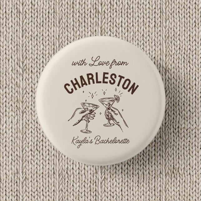 Bóton Redondo 2.54cm Personalizado Com Amor de Destino Despedida de Sol (Criador carregado)