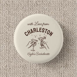 Bóton Redondo 2.54cm Personalizado Com Amor de Destino Solteira