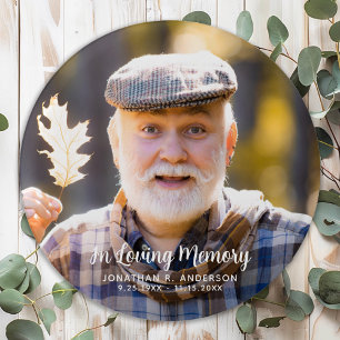 Bóton Redondo 2.54cm Personalizar Foto Simples Memorial Personalizado F