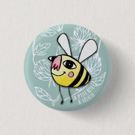 Bóton Redondo 2.54cm Petite Abeille - Little Bee Félicie