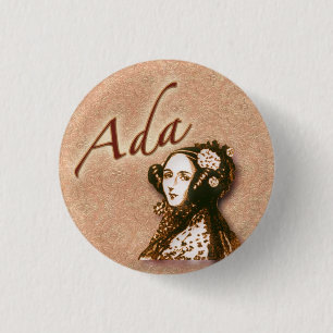 Bóton Redondo 2.54cm Pin de Ada Lovelace