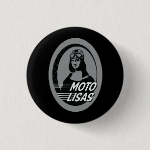 Bóton Redondo 2.54cm Pin do botão de Moto Lisas