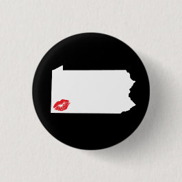 Bóton Redondo 2.54cm Pin do Pucker de Pittsburgh