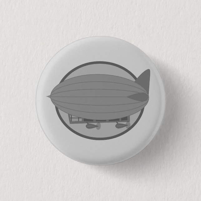 Bóton Redondo 2.54cm Pin do zepelim (Frente)