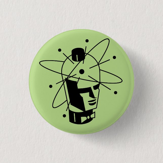 Bóton Redondo 2.54cm Pin dos tubos de vácuo de Robotron (Frente)