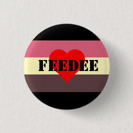 Bóton Redondo 2.54cm Pin Feedee da bandeira do orgulho de Feedist