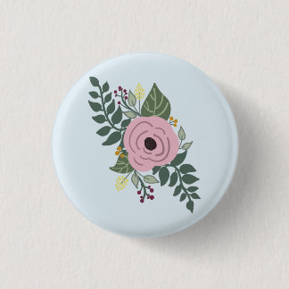 Bóton Redondo 2.54cm Pin~ floral!