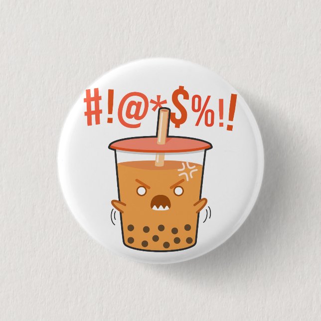 Bóton Redondo 2.54cm Pin furioso do botão do Mako (Frente)